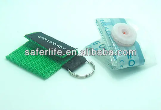 

homecare resuebreathing CPR shield with key ring emergency first aid CPR life key