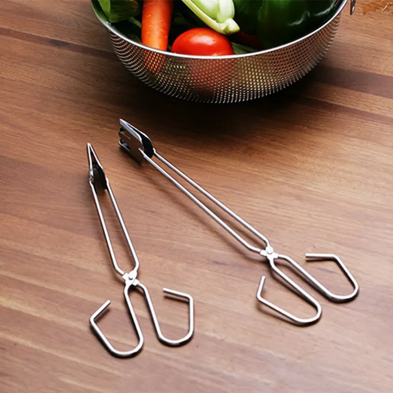 1pcs Stainless Steel Barbecue Fork Tongs Skewer Sets BBQ Roasting