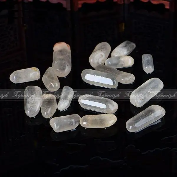 100g White Quartz Crystal Rock Water Hammer Mountain Stone Home Decor