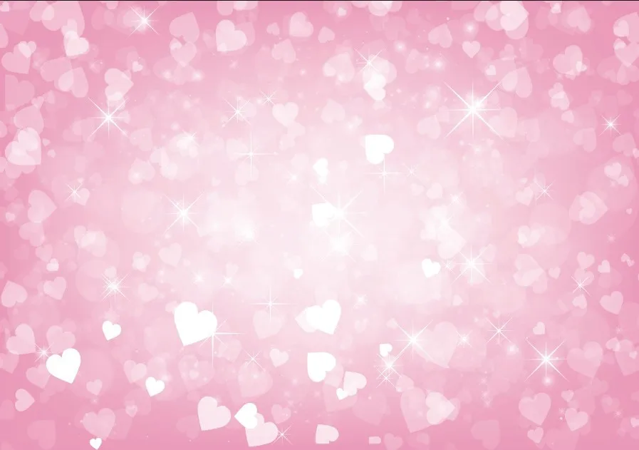 

Laeacco Love Heart Light Bokeh Baby Valentine's Day Photography Background Customized Photographic Backdrop For Photo Studio