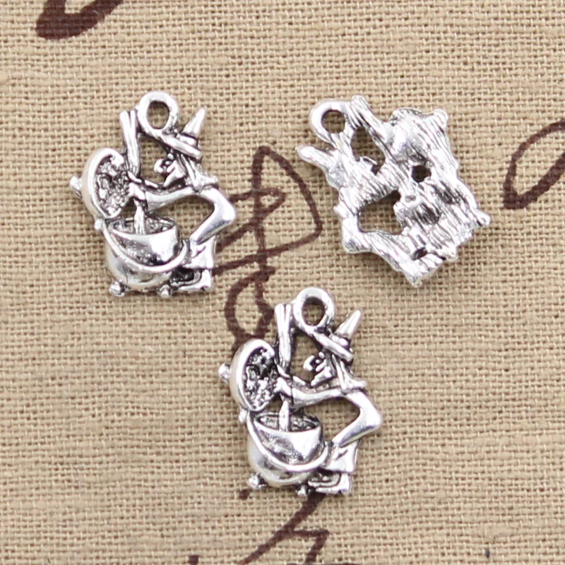 

12pcs Charms witch refining drugs 19x15mm Antique Making pendant fit,Vintage Tibetan Silver,DIY bracelet necklace