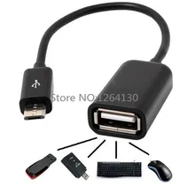 Микро-usb2.0 OTG Хост-кабель 5 Pin конвертер OTG Кабель-адаптер для samsung galaxy i9300 S3 S4 htc, большинство микро USB Android телефонов