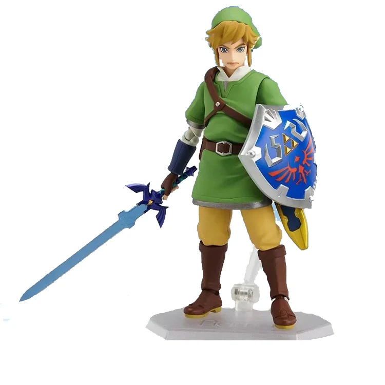 

14cm lowest price The Legend of Zelda Skyward Sword Link Figma 153 PVC Action Figure Collectible Model Toy