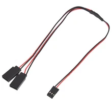 Free shipping Wholesale 100 pcs lot 300mm Servo Y Extension wire for JR Futaba Receiver ESC