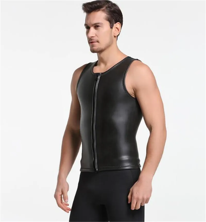 SBART Men 2MM Neoprene Wetsuit Vest Sleeveless Sun Protection Smoothskin Wetsuit Surf Shirt Surfing Diving Suit Jacket