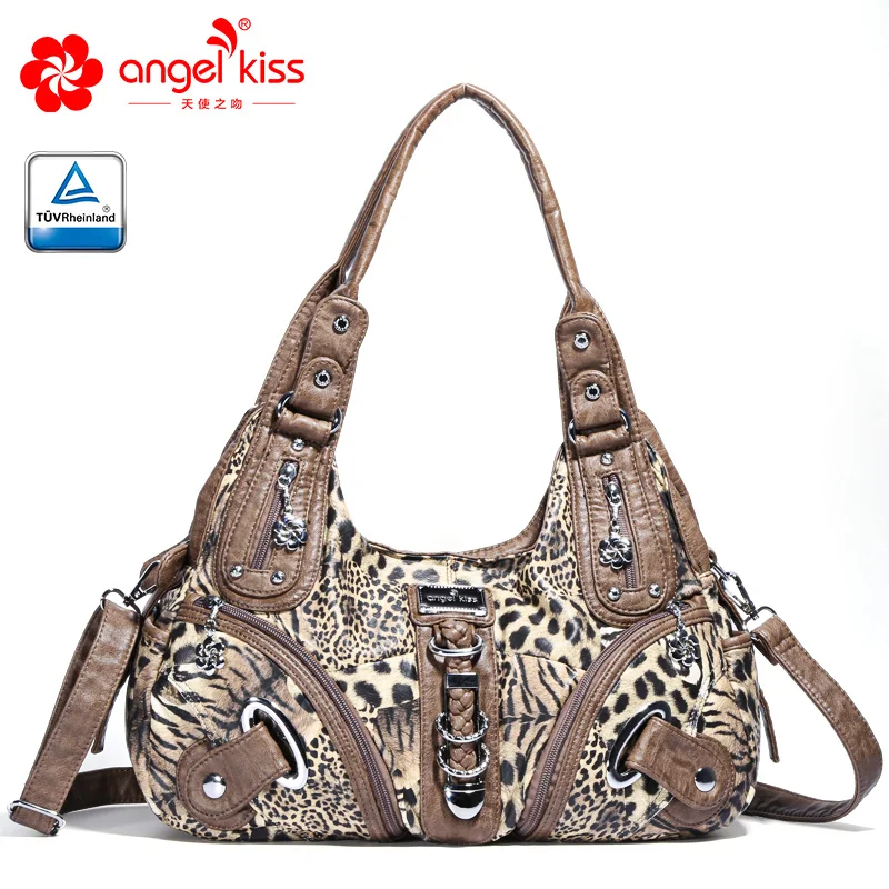 

Angel Kiss Ladies Handbags Soft Shoulder Strap Bags for Women Leopard Print Casual Tote AK11282B