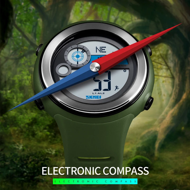 

SKMEI Brand Men's Watch Luxury Calorie Pedometer Sport Wristwatch Fashion Men Waterproof Countdown Military Electronic Watches