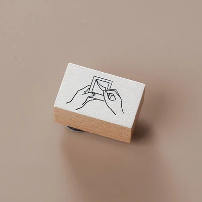 Винтажные ручные жесты серии деревянные резиновые штампы для скрапбукинга канцелярские принадлежности DIY Скрапбукинг стандартный деревянный штамп - Цвет: A3
