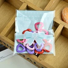 8x10+ 3 см Cookie упаковка лук самоклеящиеся прозрачные пластиковые пакеты закуски выпечка пакет 100 шт./лот