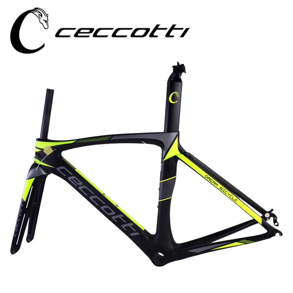Карбоновая велосипедная Рама Cuadro de bicicleta желтая Китайская марка карбоновая рама