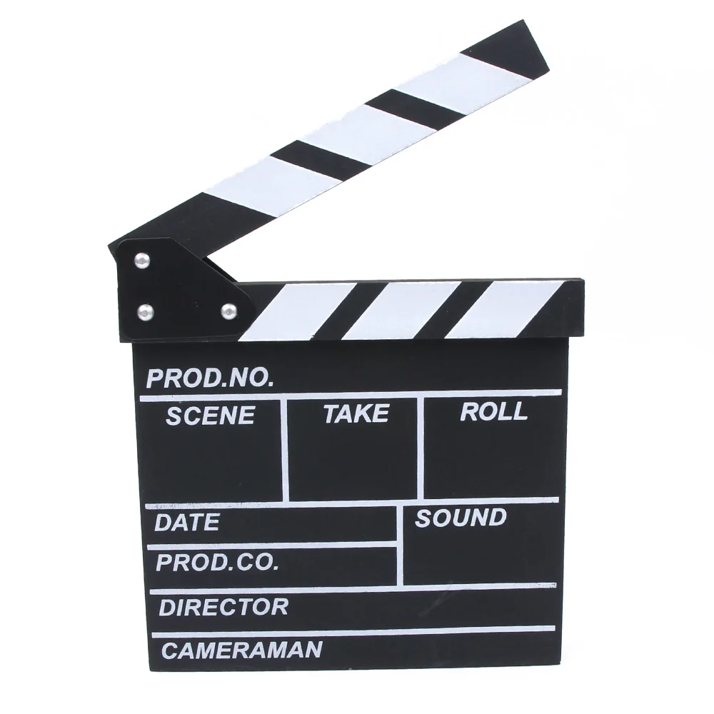 

Magic Wood Movie Clapboard Film TV Show Clapper Board Photobooth Props Party Holiday DIY Decorations For Christmas Gift