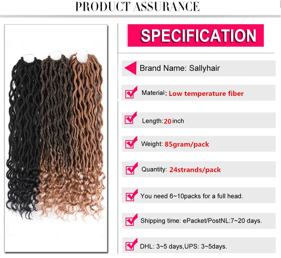 Sallyhair 24strands/пакет искусственная locs вьющиеся Ombre Цвет плетение волос вязанная косами Химическое Наращивание волос Синтетические мягкие