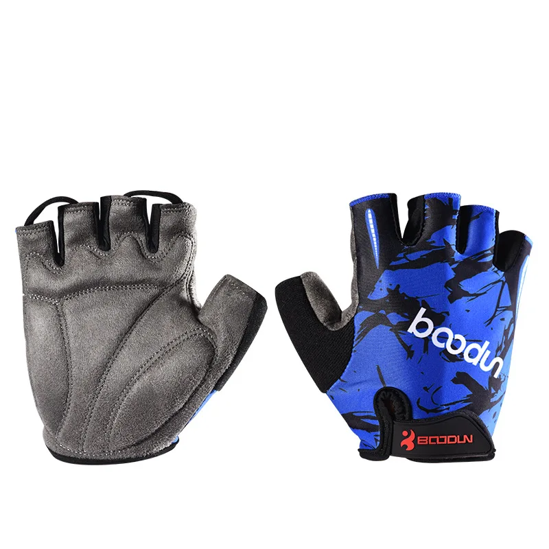 Blue-XL Спортивные перчатки для спортзала, силовые перчатки, дышащие, для бодибилдинга, для мужчин и женщин, для занятий спортом на открытом воздухе, Перчатки для фитнеса - Цвет: Blue-XL