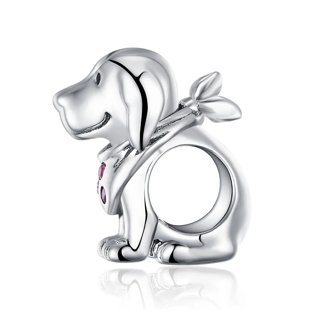 JewelryPalace браслет из серебра 925 пробы с подвеской в виде щенка и собаки оригинальный
