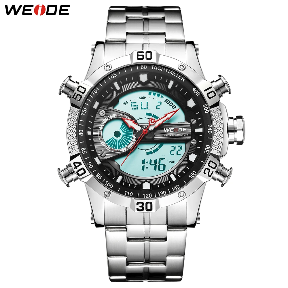 

WEIDE Men Sport Watch Waterproof Top Brand Luxury Watch Men Date Display Quartz Wrist Watches Relogio Masculino Wristwatch Clock