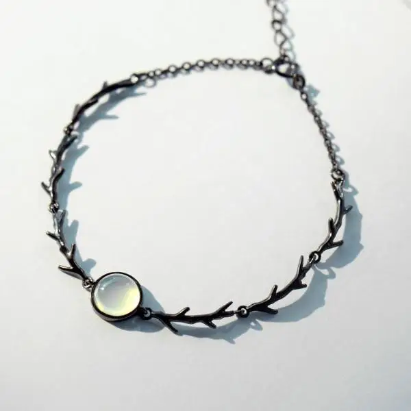 

CJZBLXSL00946Moonlight Forest Silver Bracelet Women's Simple Korean Edition Sen Department girlfriends Personality Simple Studen