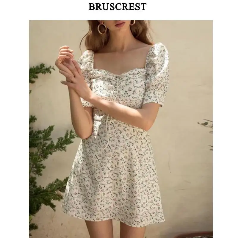 

White party dress elegant women vestidos vintage mini ladies dresses modis floral clothes streetwear chiffon dress 2019