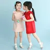 Одежда для детей, хлопковые платья для девочек без рукавов с цветочным принтом, детская одежда, летнее платье для девочек, повседневные платья, детская одежда ► Фото 1/3