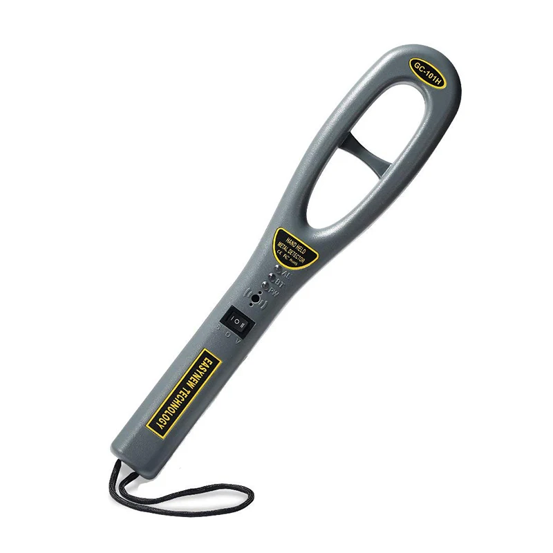 Портативный ручной металлоискатель легкий сканер безопасности палочка Высокая чувствительность Pinpointer TN99 - Цвет: Серый