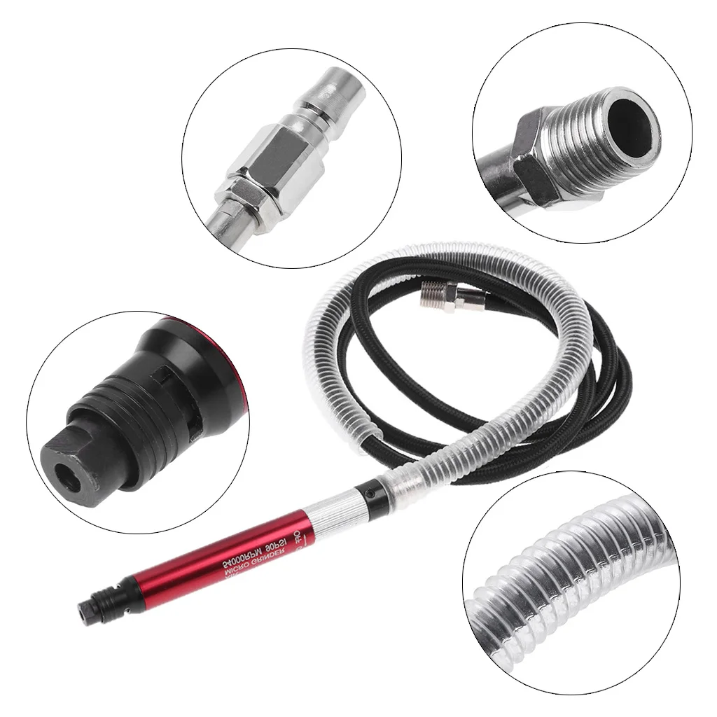 

2018 High Quality 16PCS Air Micro Die Grinder Kit Mini Pencil Polishing Rotary Cutting Tool w/Case