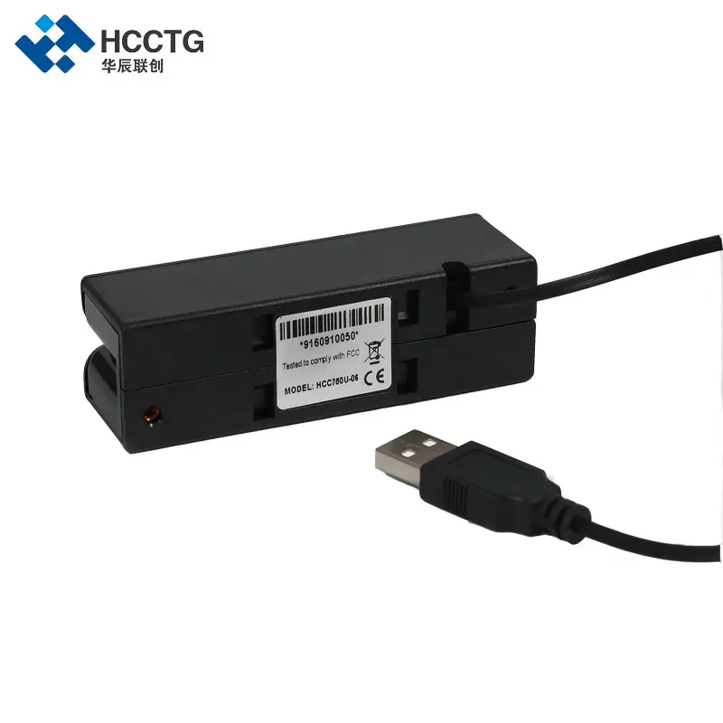 Programmable USB Magnetic Stripe MSR IC Chip Card Reader HCC-100