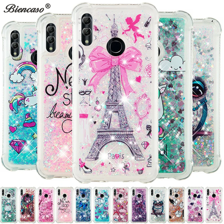 Чехол с блестками зыбучим песком для Huawei P30 Lite P20 Pro P8 2017 Mate 20 10 P9 Smart P 2019|Бамперы| |