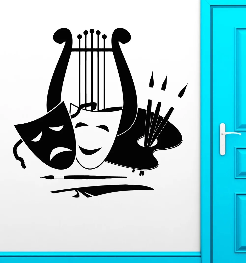 

Wall Stickers Vinyl Decal Theatre Arts Music Painting Great Decor