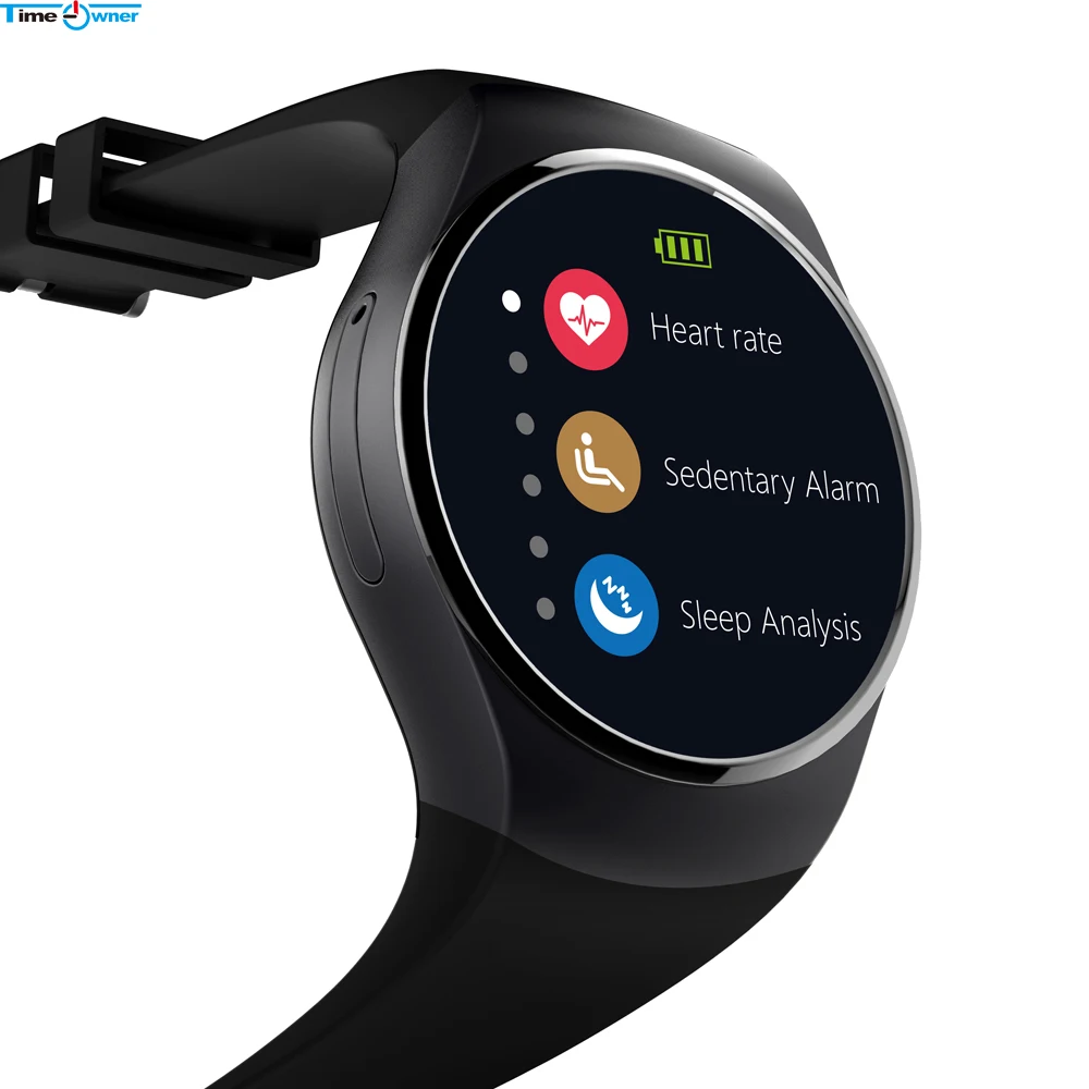 KW18 Bluetooth Smart часы телефон Sim и карты памяти сердечного ритма смарт Reloj Носимых
