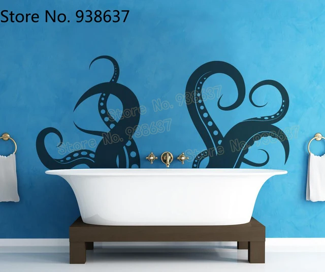 tentacles vinyl wall decal sticker kitchen waterproof animal wall