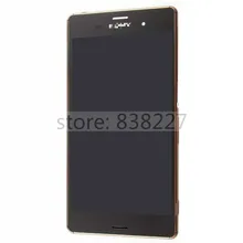 LCD display touch screen For Sony Xperia Z3 Dual SIM D6633 D6683 lcd with digitizer and frame front housing Free shipping