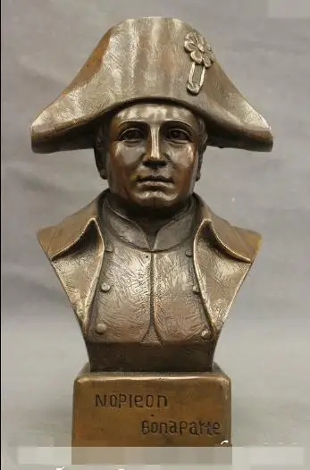 

S4518 12" Chinese Carved Bronze Copper Great Militarist Napoleon Bonaparte Art Statue discount 30% (C0324)