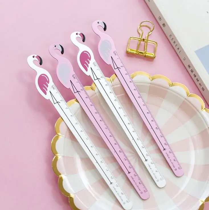 

15cm Wonderful Flamingo Friend Ruler Measuring Straight Ruler Tool Promotional Gift Stationery