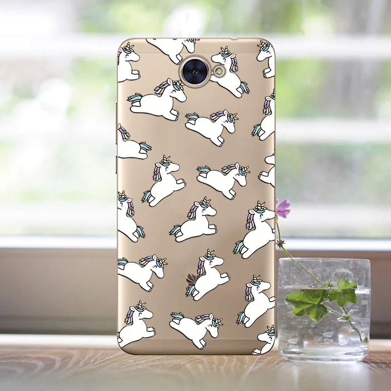 Fanatu принципиально huawei Y7 чехол силиконовый чехол для телефона из мягкого ТПУ бампер huawei Y7 Чехол протектор huawei y-7 Y7 задняя крышка - Цвет: DFM