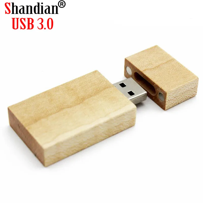 SHANDIAN USB 3,0 деревянный usb+ коробка usb флэш-накопитель 4 ГБ 8 ГБ 16 ГБ 32 ГБ свадебная фотография подарок(более 10 шт. бесплатный логотип