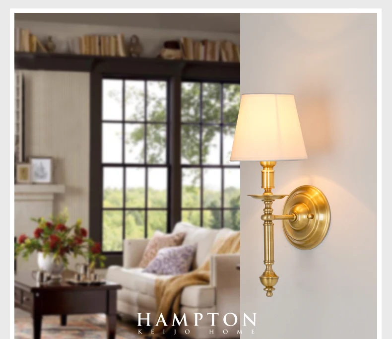 Europe Modern Style Bedside Gold Iron Alloy Led E27 Wall Sconces Lamp Indoor Lighting With White