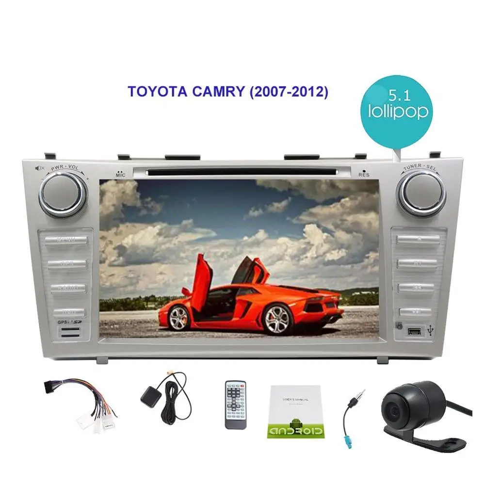 Android 5 1 Car Radio Stereo Bluetooth Double Din In Dash Head Unit for TOYOTA CAMRY