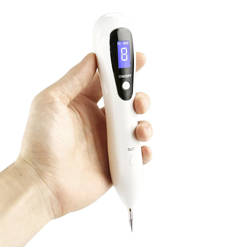 

8 level LCD Plasma Pen 200mA tattoo Mole Removal USB For Face Body Freckle Wart Dark Spot remover machine Skin care Point Pen