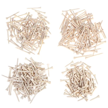 

100pcs/pack Tees Golf Tees 4.2cm/5.4cm/7.0m/8.3cm Wooden Golf Tees High Quality Golf Wood Tees