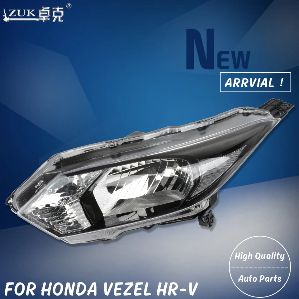 

ZUK Left Right Halogen Front Headlight Head Light Sub-Assy For HONDA HR-V HRV VEZEL 2014 2015 2016 2017 2018 2019 RU1 RU5 RU6