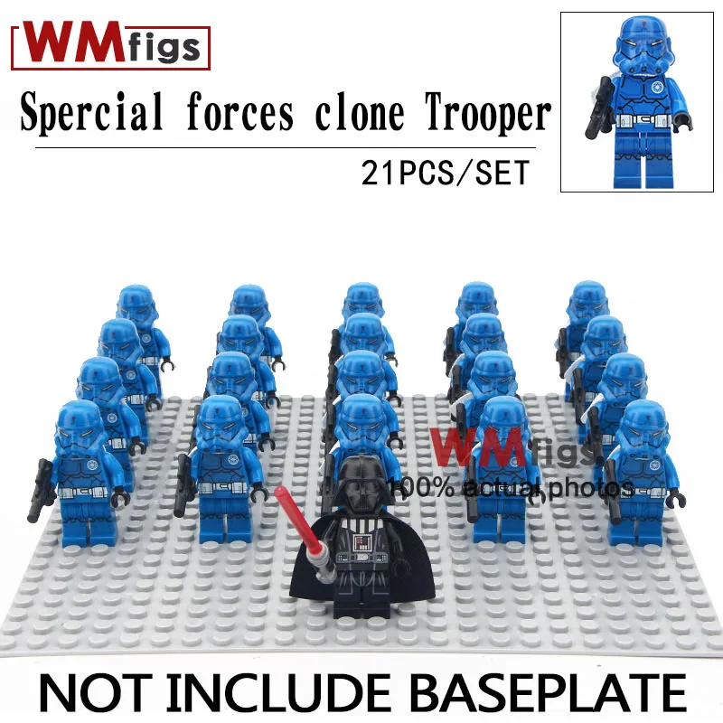 

21pcs/lot Darth Vader Stormtrooper Special Force Star Wars Legoingly Legion Clone Trooper Sith Building Blocks Toys for Children