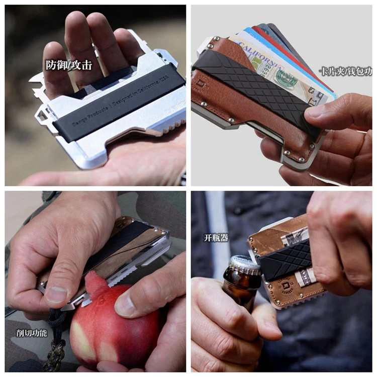 EDC Outdoor Pocket Tool Metal Clip Wallet Tactical Multi-function Wallet Card Package Military Fan Equipment EDC Outdoor Pocket Tool Metal Clip Wallet Tactical Multi-function Wallet Card Package Military Fan Equipment