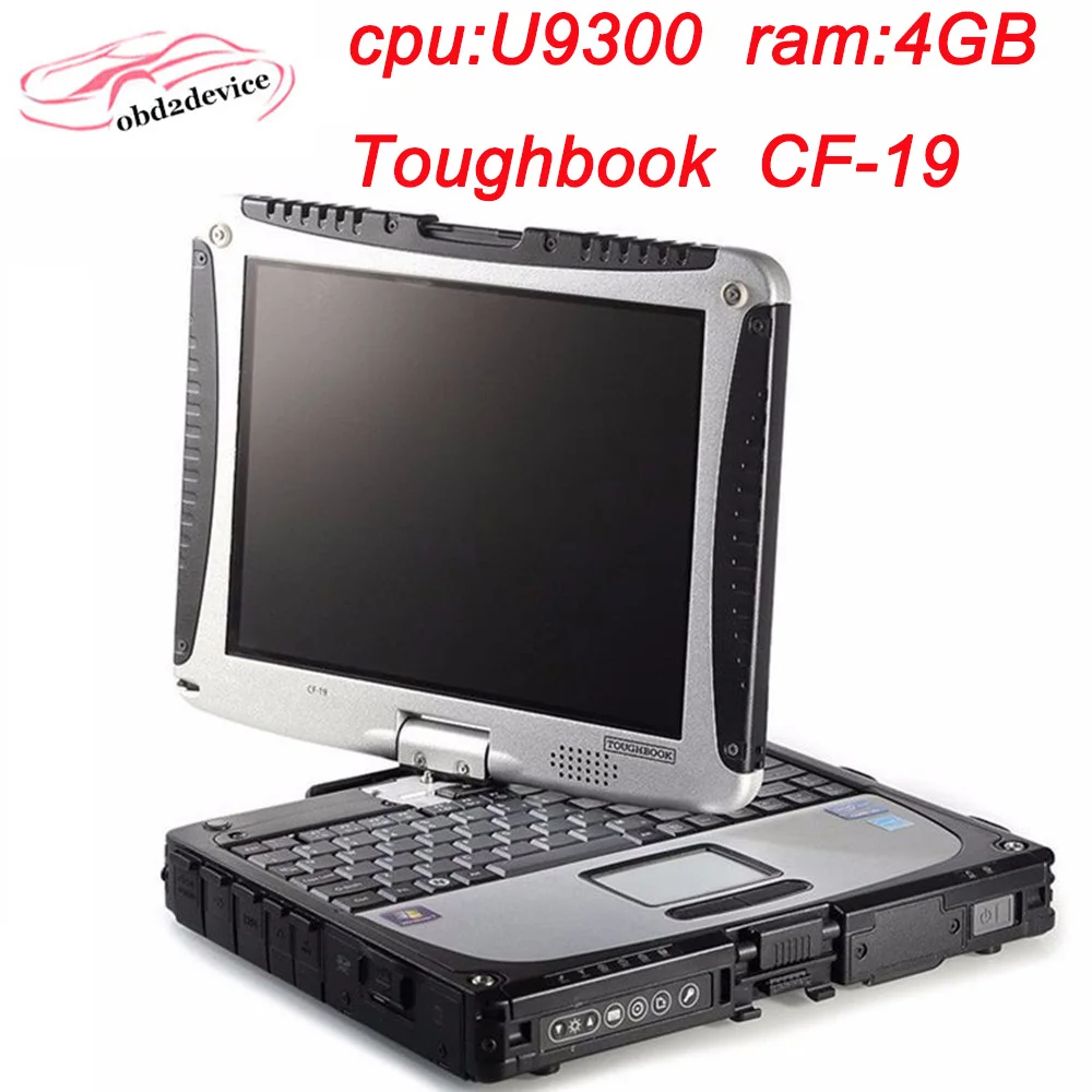 Ноутбук CF19 для mb star c4/c5/c3 icom A2 программное обеспечение в CF19PC сенсорный экран