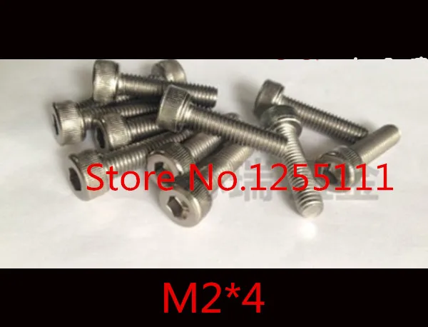 

20pcs/lot DIN912 m2*4 titanium hex socket cap head screw