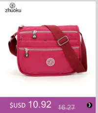 ZHUOKU роскошная женская сумка-мессенджер, водонепроницаемая нейлоновая сумка на плечо, женская сумка для путешествий, женская сумка через плечо ZK6046