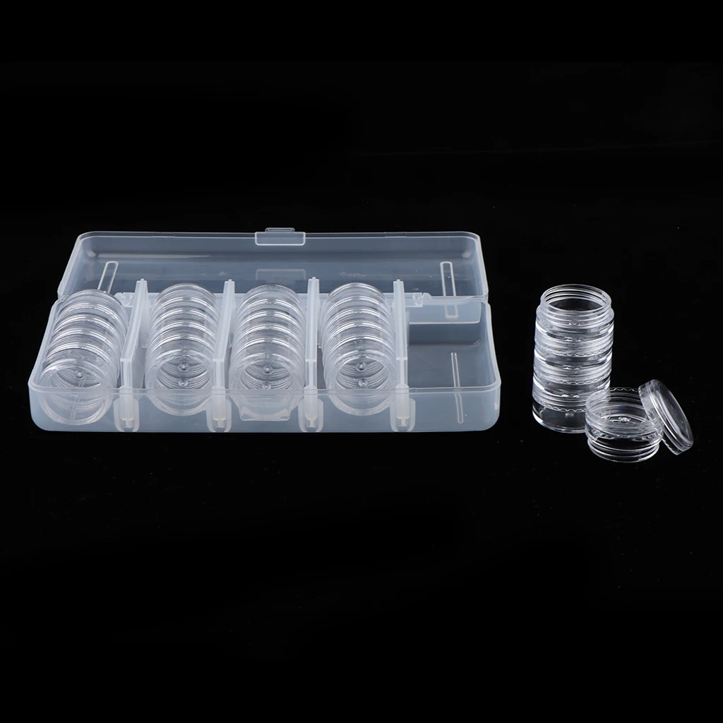 Kesoto Empty 25 Space Box Container Case Nail Art Tips Gem Rhinestone Storage Tool