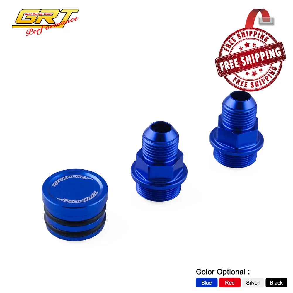 Free shipping TT Aluminum REAR BLOCK BREATHER FITTINGS & PLUG FOR HONDA ACURA B16 B18 M28 TO 10AN TT-EA014 | Автомобили и