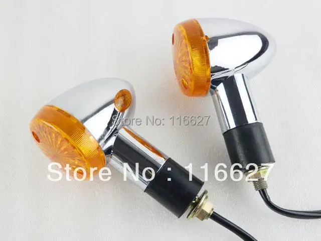 Aftermarket Nuovo 2 "Chrome Big Bullet Indicatore Di Direzione Touring Custom Bike Standard Per Harley Cruiser Chopper