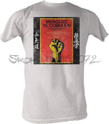

Licensed The Karate Kid Karate Miyagi-Do VS. Cobra Kai Adult Shirt summer men cotton t-shirt shubuzhi brand man tee-shirt