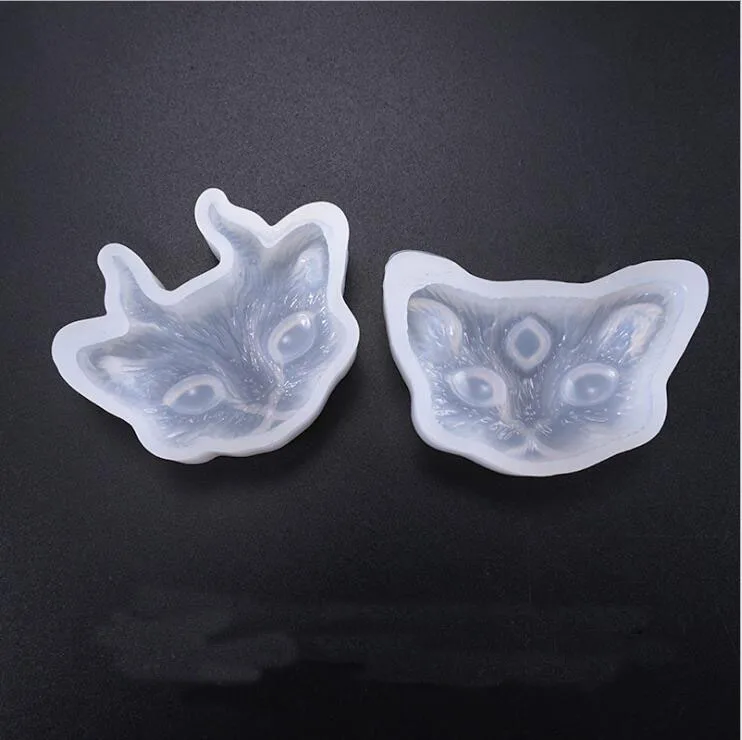 

Transparent Silicone Mould Dried Flower Resin Decorative Craft DIY Devil cat Mold epoxy resin molds for jewelry