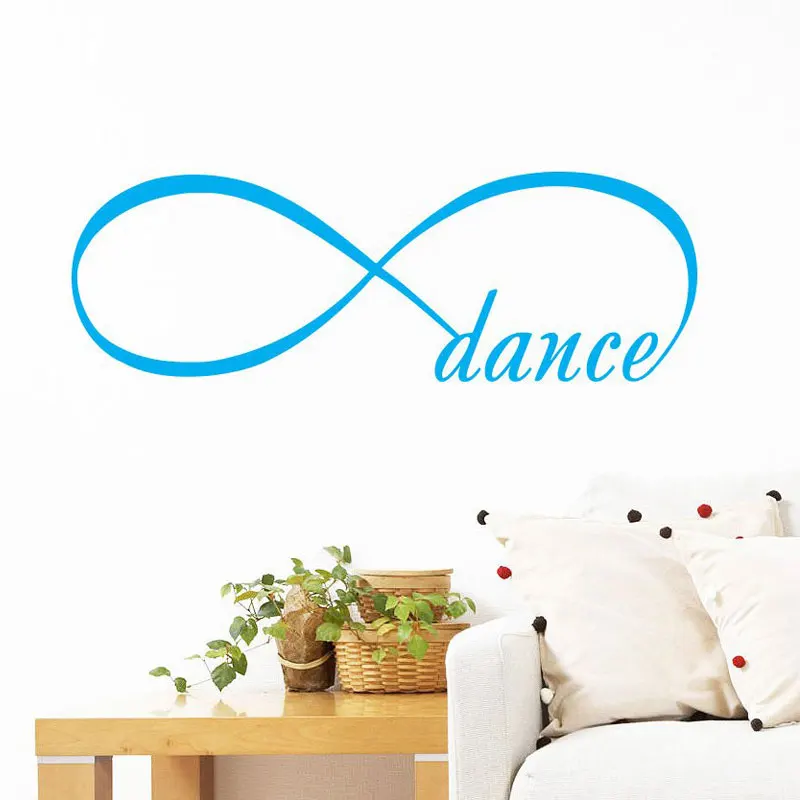 

Wall Decals Infinity Symbol Bedroom Vinyl Decal Bedroom Home Decor Dance Infinity Loop Wall Vinyl Lettering Decoration LV15